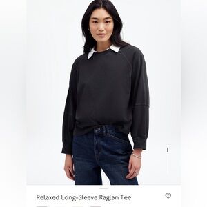 ✅ CLOSET CLOSING SOON NWT Madewell Relaxed Long-Sleeve Raglan Tee